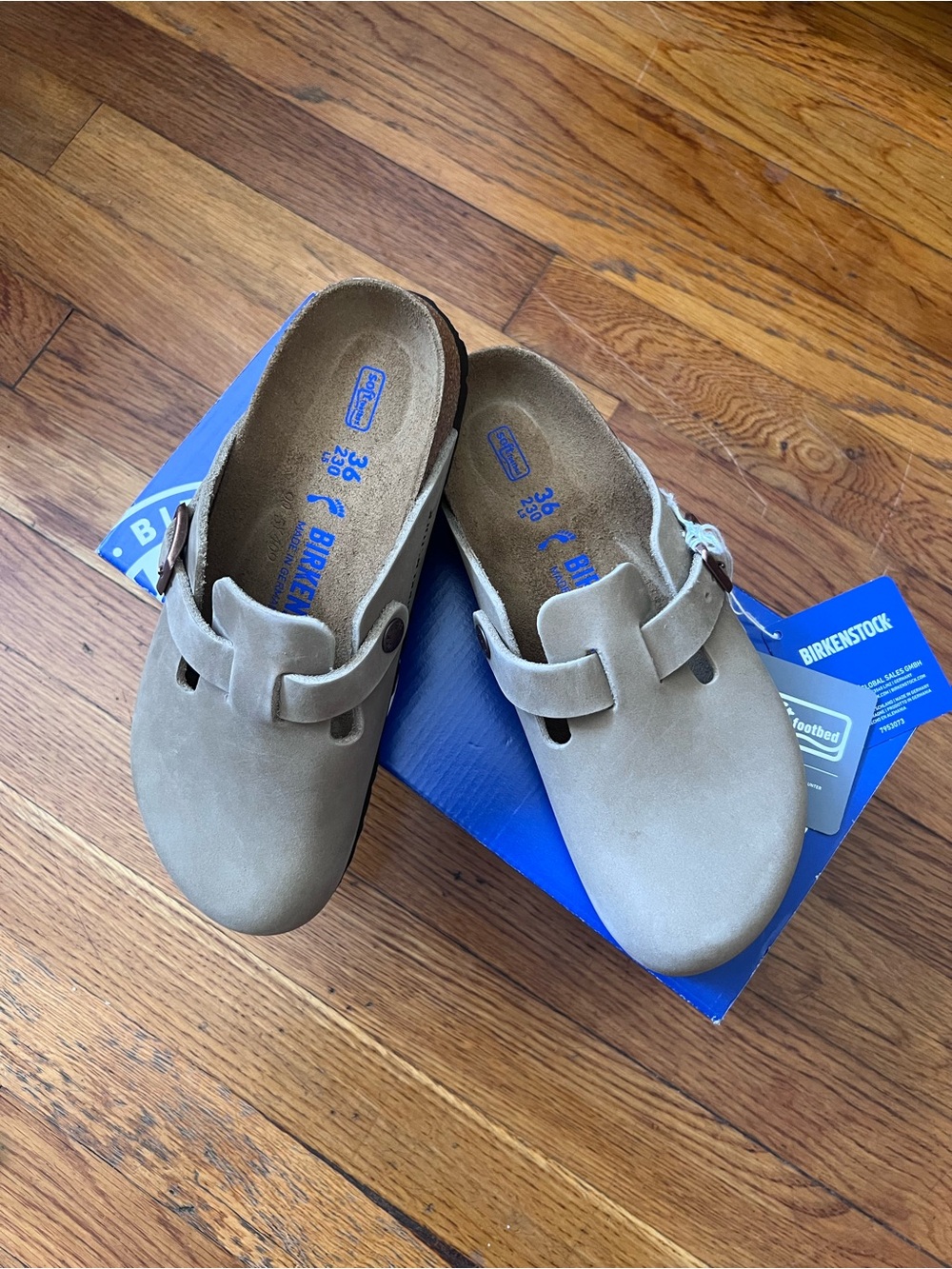 Birkenstock Boston Soft Footbed Tobacco Brown SIZE 36 MEDIUM/NARROW